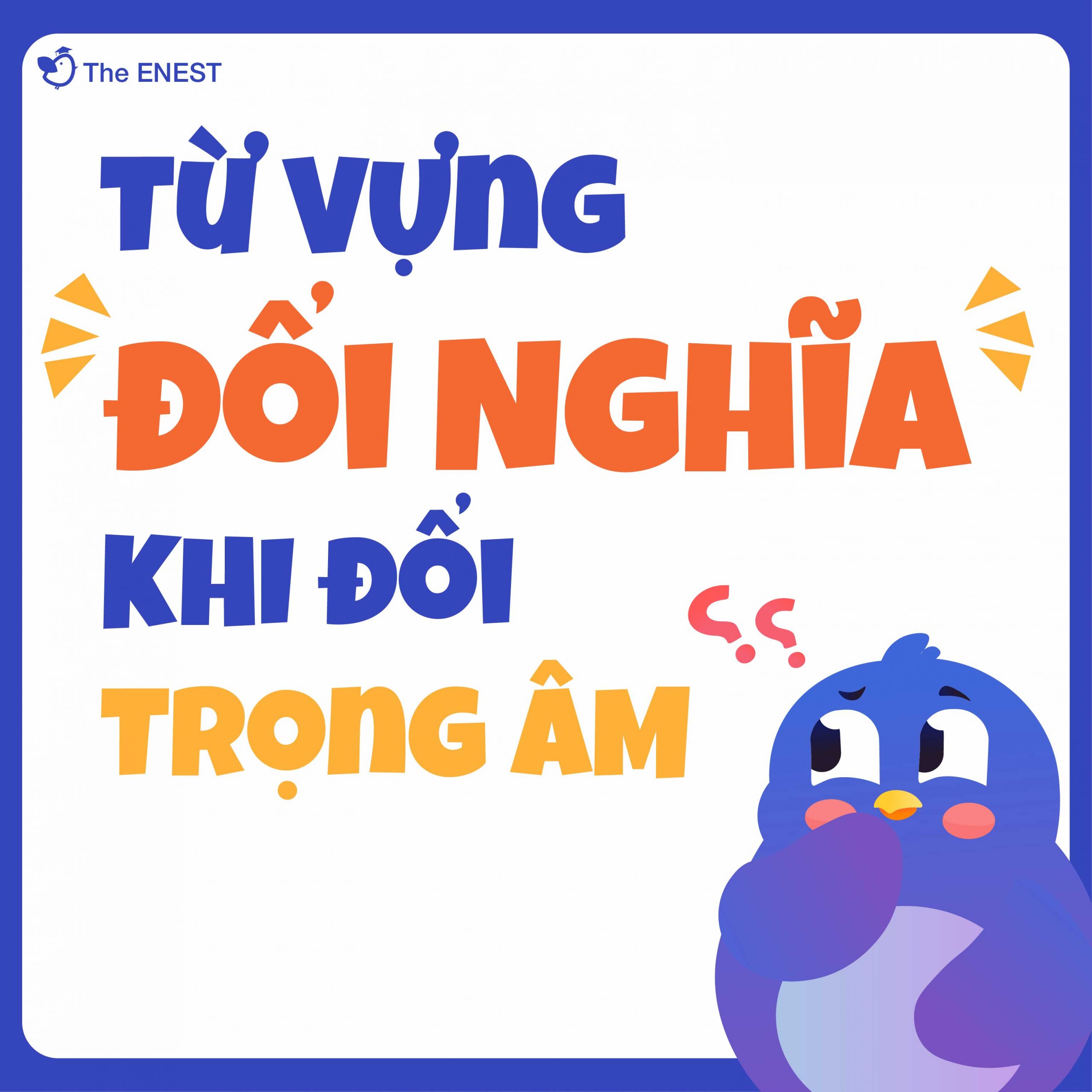 Những cặp từ ĐỔI NGHĨA khi ĐỔI TRỌNG ÂM