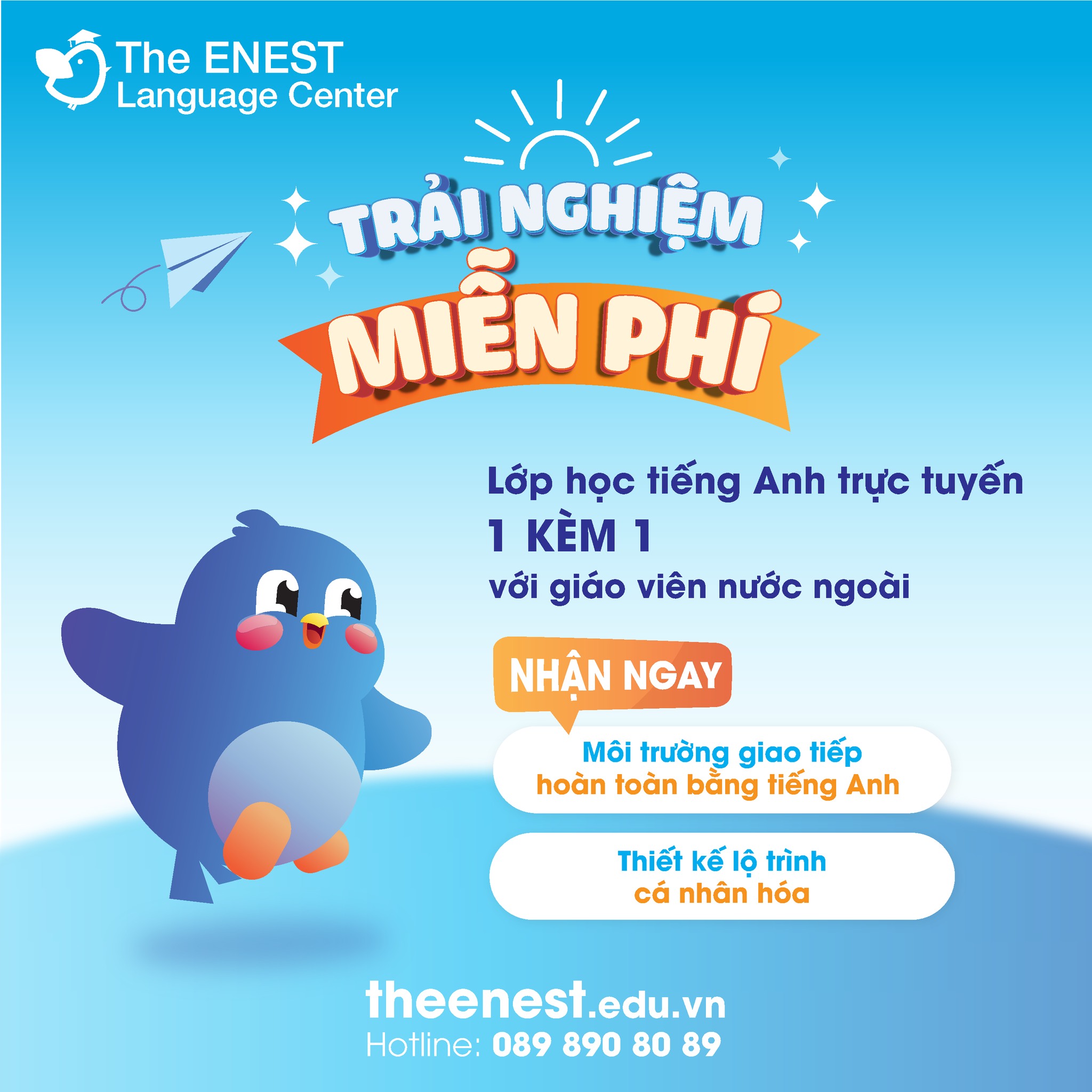 Học phí tại trung tâm The ENEST