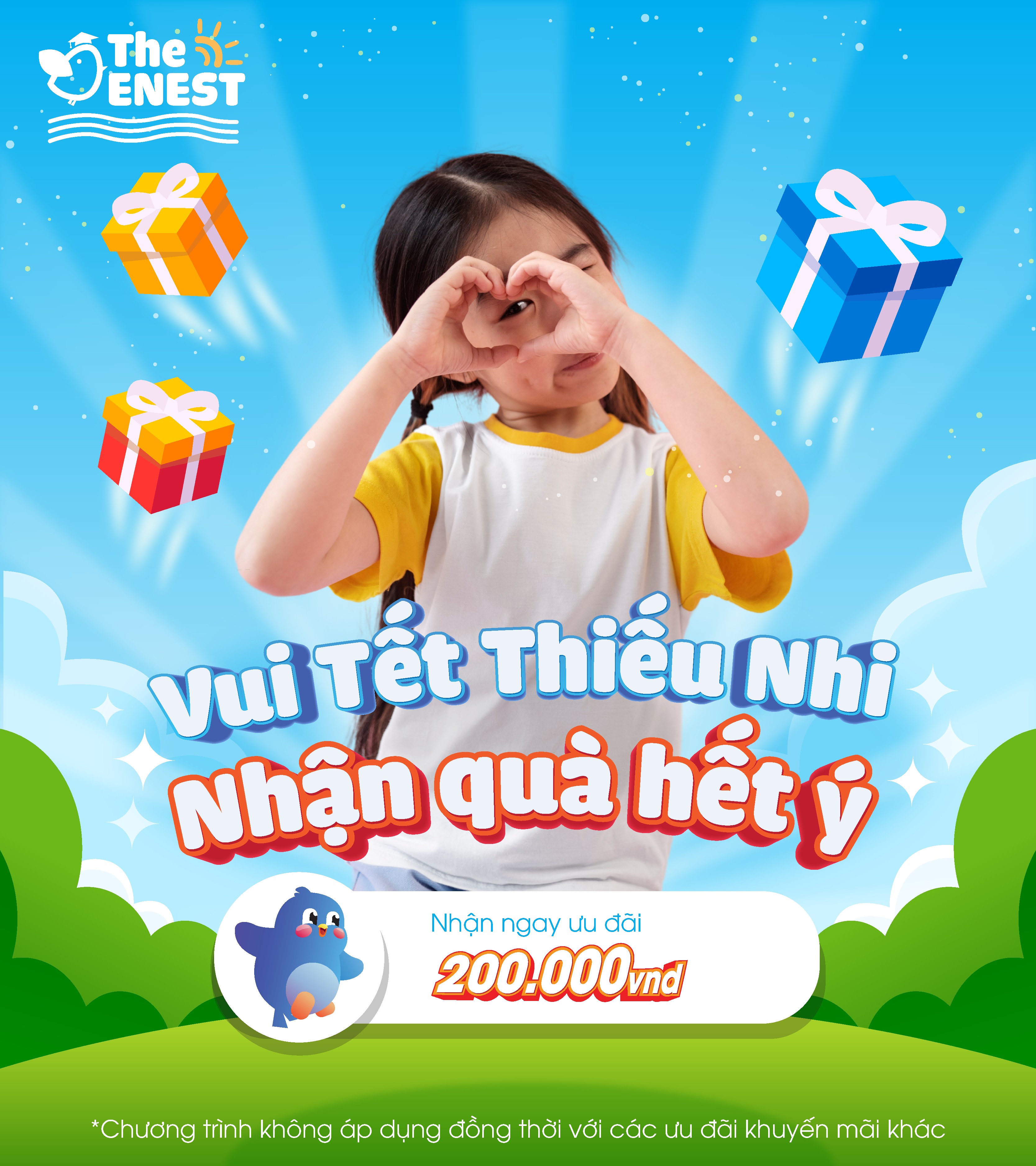 VUI TẾT THIẾU NHI – NHẬN QUÀ HẾT Ý